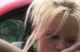 blue eyed blonde teen assfucked in nature