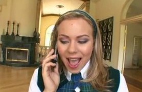 white schoolgirl melanie jayne gets fucked and spermed