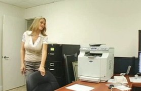 long haired secretary bent over and fucked