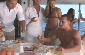 beauty gets double fucked on a boat.