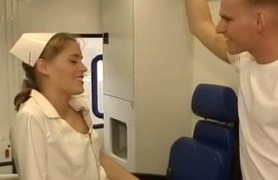 gorgeous nurse getting fucked in ambulance car.